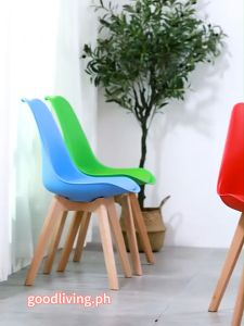 Dining Chair Super High Quality Nordic Style Backrest Chair Casual Comfortable Eames Chair Solid Wood Fabric HomeUse