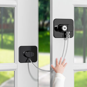 Multi-Functional Baby Safety Lock with Key Limiter Drawer Refrigerator Locks No Punching Window Lock Home Security Protection