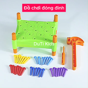 Đồ chơi búa đóng đinh rèn cho bé tính kiên nhẫn khả năng tập chung và phối hợp tay mắt