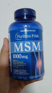 Puritans Pride MSM 1000mg Joint Support – 120 Tablets | Bone Joint Skin Hair & Nails Health Supplement
