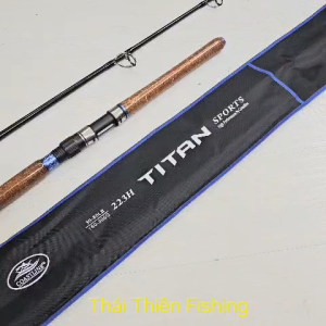Cần Câu Cắm Gốc Coastline Titan 2m23 Máy Đứng Chính Hãng - Cần Câu Cá Tra Cá Trê Câu Jig Biển Siêu Lực Tải Mồi 300g