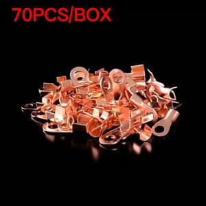 70pcs Copper Battery Cable Connector Terminal Open Lugs Wire Terminals OT 10/20/30/40/50A