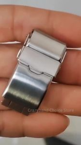 316L Solid Stainless Steel Watch Clasp Folding Buckle 18mm 20mm 22mm Watch Buckle for Leather Metal Silicone Strap for Men Women