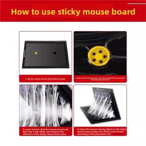 MONLEYTA | Large Size Sticky Mouse Traps Powerful Adhesive Rat Control Home Use One窝端灭鼠板 Hard Paper Board Material From China