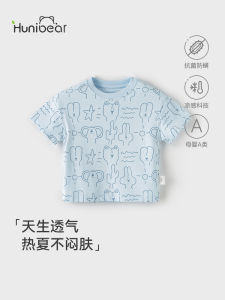 Pure Cotton Short Sleeve T-Shirt for Babies And Toddlers Spring Summer Breathable Comfortable Casual Style Boys Girls Clothes