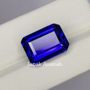 Batu Permata Blue Safir Vivid Royal Blue Top Kristal Super Mewah Original