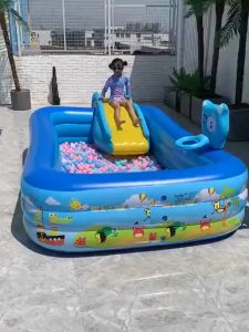 Childrens inflatable swimming pool large family baby baby swimming bucket thickened large family child bathing pool