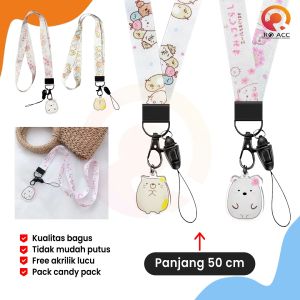 [RO ACC] NVN-TL15 TALI HP STRAP GANTUNGAN LEHER HANDPHONE KARAKTER SUMIKHO LUCU