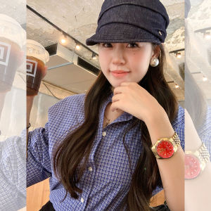 Korean Loose Fitting Casual Blue Checkered Shirt