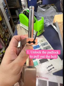 Newton Invents High Quality Hardened Steel Casing Door Gate Pad Lock Compatible to Singapore HDB BTO Flat