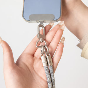 Good-looking Mobile Phone Lanyard Crossbody Rope Backable Safety Rope Men and Women Bold Cellphone Chain Neck Rope Anti-Lost Back Splint