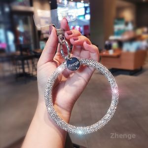 ZHENGEGE | Shiny Rhinestone Phone Lanyard Accessories