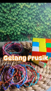 Isi 12 pcs Gelang Tangan Etnik Tali Rajut Prusik Aneka Model