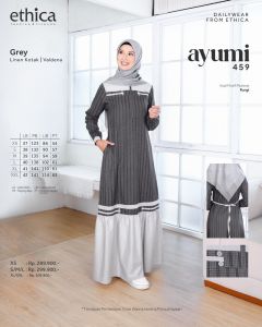Gamis Ethica Terbaru 2024 Seri Ayumi 459