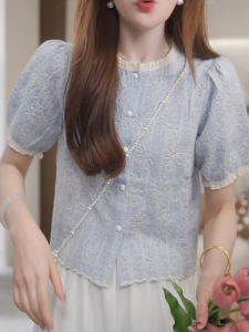 Shalldoer | Elegant French Style Womens Shirt 2026 New Design