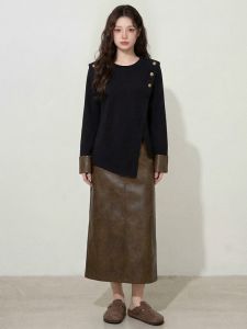 RELNLEX | Bộ Đồ Thời Trang Kiểu Pháp Retro Dành Cho Người Mập 2 Mảnh