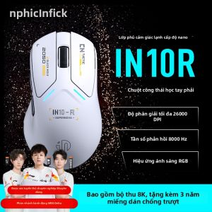 inphic | Chuột Chơi Game Không Dây Bluetooth 3 Chế Độ Ergonomic