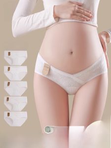 Quần lót tam giác MiiOW cotton 100% cạp thấp không đường may cho bà bầu