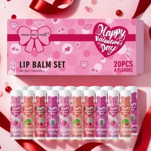 20PCS/Box Luxury Gift Set Lip Balm Set Hydrating and Glossy For Dry Lips Valentines Day Gifts Womens