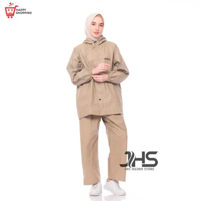 AKULA Jas Hujan Pria Wanita Setelan Baju Celana Dewasa Bahan PVC Tebal Anti Rembes