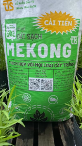 ĐẤT SẠCH MEKONGTTS CẢI TIẾN – Đất Trộn sẵn tơi xốp sạch bệnh – Thích hợp với mọi loại cây trồng