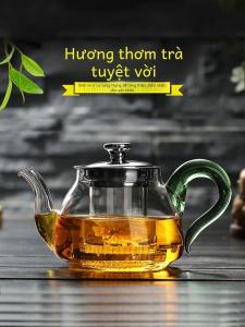 Dày Dặn Bình Trà Thủy Tinh Chịu Nhiệt Bộ Pha Trà Hoa Sử Dụng Tại Nhà Ấm Trà Có Bộ Lọc Chịu Nhiệt Độ Cao