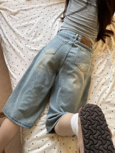 QIANCHANGNAAI | Loose Denim Shorts Slim Fit