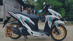 HONDA CLICK V2 GOKU THUNDER CONCEPT DECAL STICKER