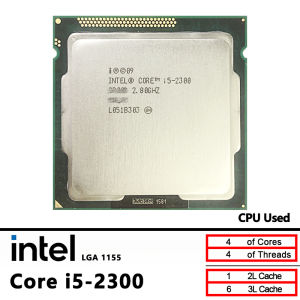 Intel | Intel Core i5-2300 Used i5 2300 2.8 GHz Quad-Core CPU 6M 95W LGA 1155