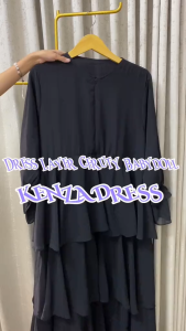 dress terbaru kekinian hits kenza // harga promo bahan ceruty babydoll nyaman digunakan