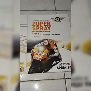 KATALOG CAT ZUPER SPRAY CAT SEMPROT GRUP RJ MJN KARTU WARNA CATALOG COLOR CARD COLOUR SPRAYER PAINT