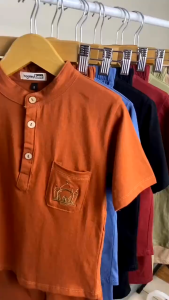 Setelan Koko Anak Raihan Junior Hooneybee Warna Coklat Size 2-10 Tahun