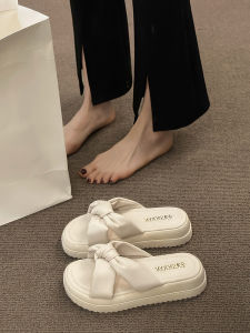 Thick Heel Slippers Womens Summer Outdoor Cross Beach Shoes Fashion Fairy Style Flat Bottom Sandals Popular Outdoor Cool Slippers