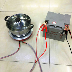 12V Portable Car Electric Heating Stove Outdoor Mobile RV Bed Boat User 400W Electric Wok Pot Stove for Automobile Use