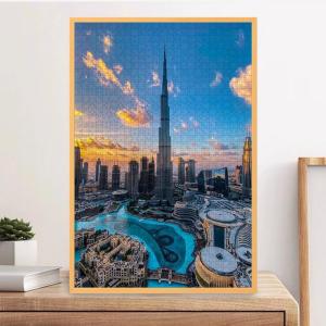 1000 pcs Bustling Burj Khalifa City Landscape Jigsaw Puzzle Home Decor Adults Games Floor PuzzlesEducational Toys for Kids