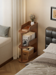 ZHUSHANXIA | Narrow 15cm Solid Wood Bedside Cabinet
