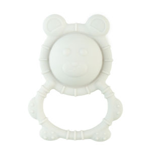New Bubble Bear Silicone Baby Ring Teether Anxiety Teething Toys 0-12 Months Chew Beads Sensory Gum Relief Soother Baby
