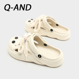 QianDa Beach Thong Slippers 2025 Summer New Style Outdoor Sports Anti-Slip EVA Mens Sandals Breathable Hollow out Design
