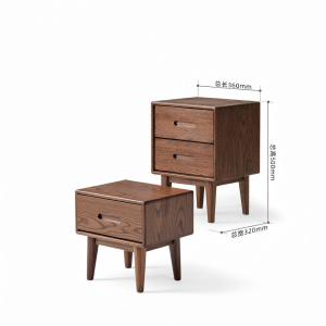 YUANSHI YUANSU | Nordic Style Solid Oak Nightstand
