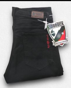 celana panjang hitam soft jeans Stretch slim fit cewek cowok