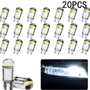 5/10/20PCS T10 DC 12V White Light Wedge License Plate Bulb Car LED Canbus Glass 6000K Reading Dome Lamp Marker