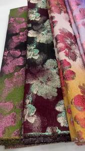 Vải Ren Gấm Organza Châu Phi Cao Cấp 5 Thước Vải Tuyn Pháp Vải Jacquard Nigeria Chất Lượng Cao Dùng May Váy Dự Tiệc