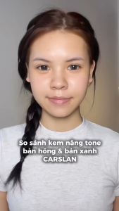 Kem lười kem nâng tông  kem lót cấp ẩmmỏng nhẹ Carslan All-Star Tone Up Cream