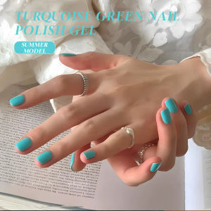 MIANEL 1-16PCS 12ML Summer Macaron Candy Blue-green Gel Nail Polish 2025 New Turquoise Green Nail Polish Green Nails