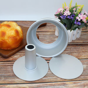 Baking Aluminum Alloy Chiffon Cake Mold Anode round Hollow Chimney Hollow Live Bottom Cake Mold Angel Mold