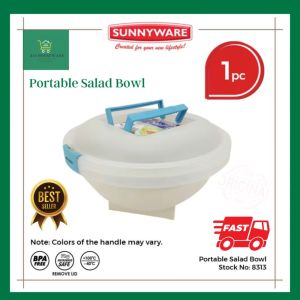 Portable Salad Bowl Food Container High Quality Plastic Sunnyware #8313