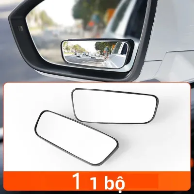 2 Chiếc Gương Chiếu Hậu Ô Tô Điều Chỉnh 360 Độ Phụ Trợ Điểm Mù Lồi Khung Tròn Góc Rộng Gương Cho Ngược