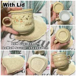 [1 Set per Order 2 Variants] Collectible Vintage-style Leaf Cup and Saucer 1999 Set - Japan Surplus