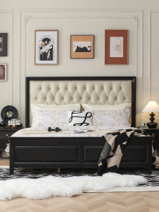 HELIDA | Genuine Leather Solid Wood Bed 1.8m