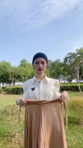 Muslim Cross Tie Jersey Instant Hijab Good Stitch Stretchy Scarf Soft Turban Plain Headband Wraps Foulard